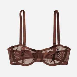 Cuup Balconette Bra in Espresso NWT